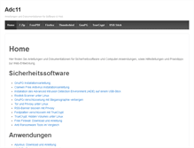 Tablet Screenshot of adc11.de